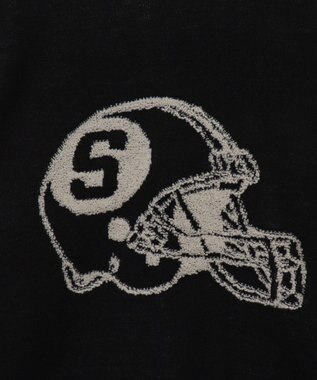 WEGO 【ユニセックス着用ITEM】ジャガードスリーブラインプルオーバー ブラック