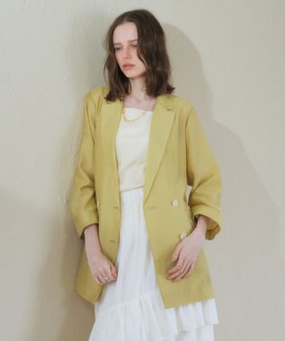 YECCA VECCA シアーテーラードジャケット Yellow