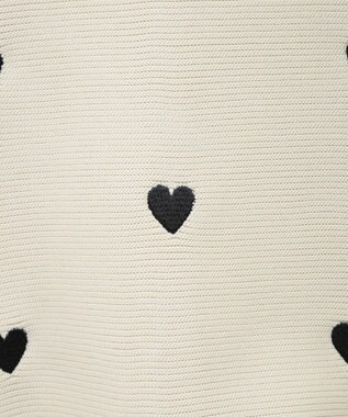 Green Parks ・ｓｗｉｎｇ　ｂｙ　ハート刺繍ニットカーディガン Beige