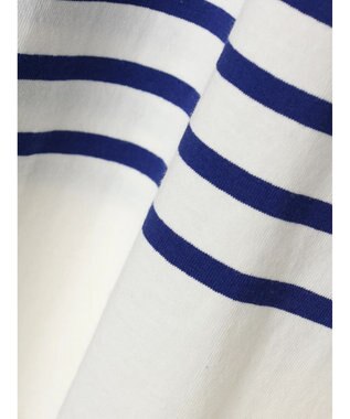 Green Parks パネルボーダーチュニック Blue