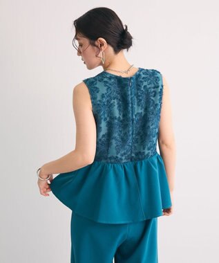 Green Parks ・Ｒａｉｌｍｅ　ジャカードペプラムサロペット Green