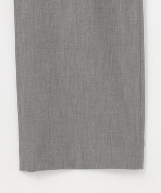 J.PRESS LADIES S シャンブレー2wayストレッチ ワイド ストレート パンツ ライトグレー系