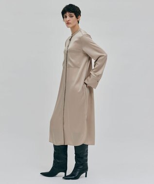 BEIGE， 【洗える】FLEUR / シャツドレス Beige