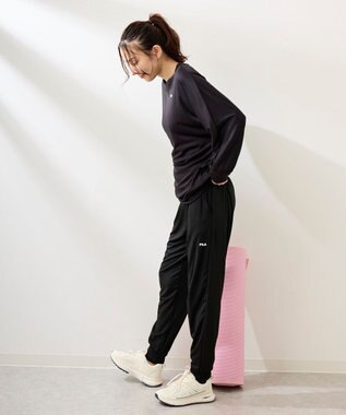 OP／FILA 【FILA】水陸両用フィットネスウェア 2点セット ブラック