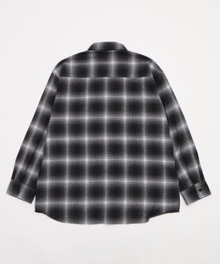 WEGO 【2025年秋冬新作/SMLサイズ展開/ユニセックス着用ITEM】オンブレチェックネルシャツ（LS） 柄1