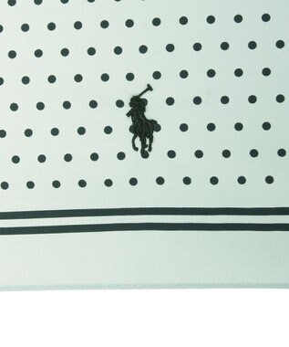 MOONBAT POLO RALPH LAUREN(ポロ ラルフローレン) ツイルドットポロポニー 雨傘 折りたたみ傘 サックスブルー