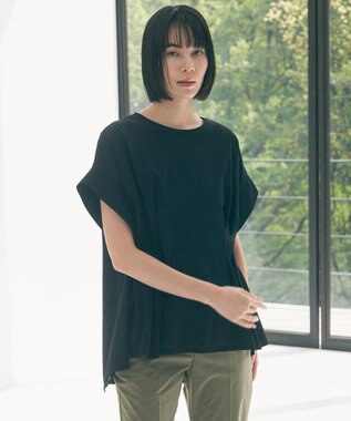 UNFILO ヒートシールドジャージー タックデザイン Tシャツ ブラック
