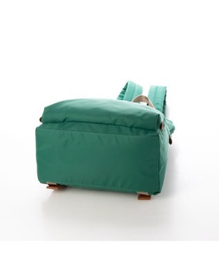 LA BAGAGERIE ナイロン×リサイクルレザー　ミニリュック グリーン