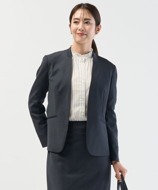 J.PRESS LADIES S 【セットアップ対応】BAHARIYE1 ノーカラー ジャケット