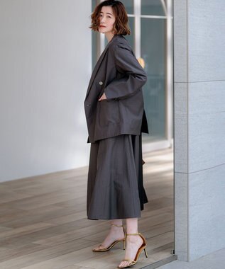 23区 【先行予約】MANTECOブライトワッシャー ダブル ジャケット グレー系