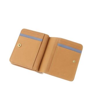 genten ピア L字ファスナー2つ折り財布 エクリュ