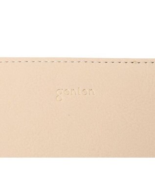 genten ピア L字ファスナー2つ折り財布 エクリュ