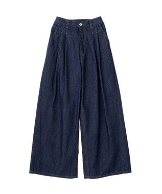 earth music&ecology イージータックワイドデニム Indigo