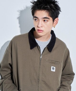 WEGO ワーカーズZIPジャケット カーキ