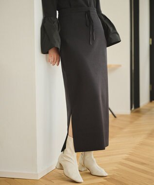 #Newans 【洗える】ナローシルエットニットスカート