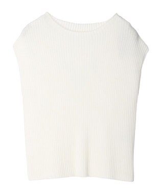Green Parks ・Ｐｅｔｉｔ　Ｆｌｅｕｒ　フレンチスリーブリブニット Off White