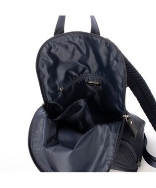 LA BAGAGERIE ナイロン×リサイクルレザー　ミニリュック ネイビー