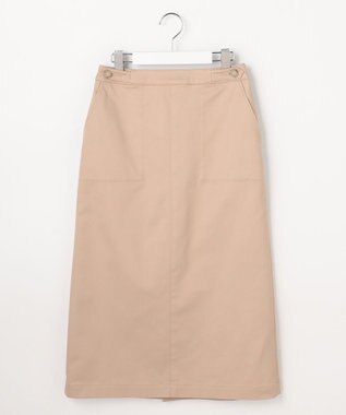 J.PRESS LADIES L 【WEB限定カラーあり】TCシャンブレーサテンST ナロー スカート 【WEB限定】ベージュ系