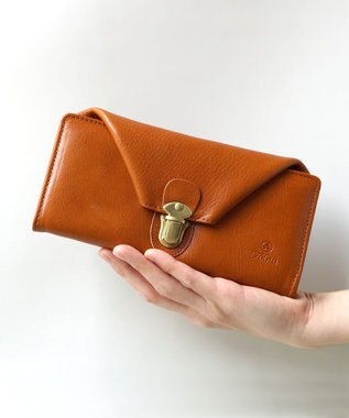 FOLNA RD ヌメオイルシュリンク 差し込み金具 長財布 キャメル