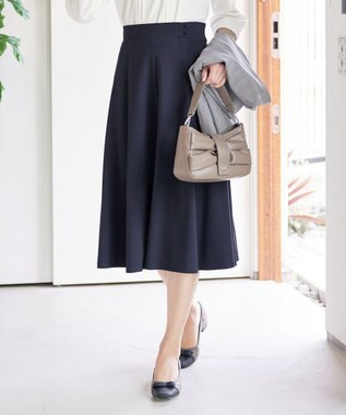 Tiaclasse ポンチフレアスカート ネイビー