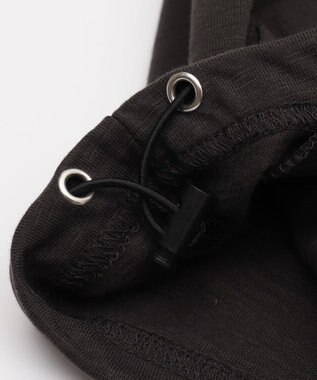 WEGO 【ユニセックス着用ITEM/MLサイズ展開】スラブチェックロゴジップパーカー ブラック中濃色