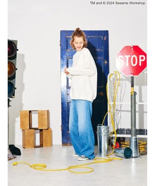 AMERICAN HOLIC ＢＩＧスウェット／セサミストリート Off White