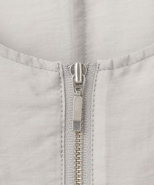 ICB リヨセルナイロンワッシャー ノーカラーブルゾン トープ系