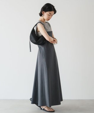 russet ナイロンラウンドショルダーバッグ (CE-1327-WEB) Black2