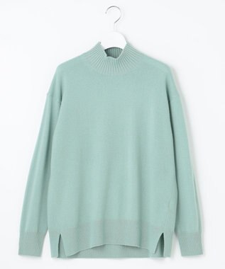 J.PRESS LADIES 【洗える・WEB限定カラーあり】CASHMERE BLEND ハイネック ニット ライトグリーン系
