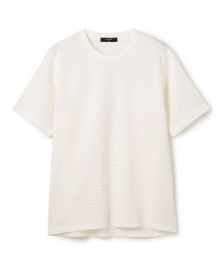 JOSEPH HOMME タックリップルジャージー　クルーネックTシャツ ホワイト系