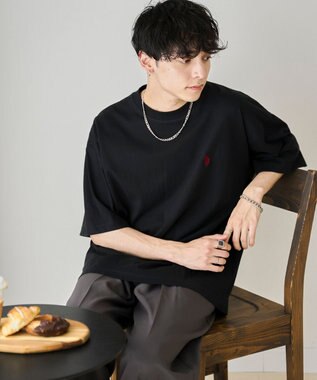 WEGO 【ユニセックス着用ITEM】別注USPOLO　ヘビーウエイトBIGT（S） ブラック