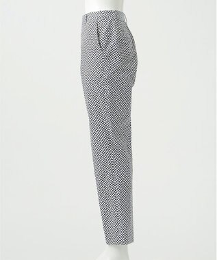 23区 【R(アール)】ジオメトリックペイズリープリント パンツ ジオメトリックネイビー