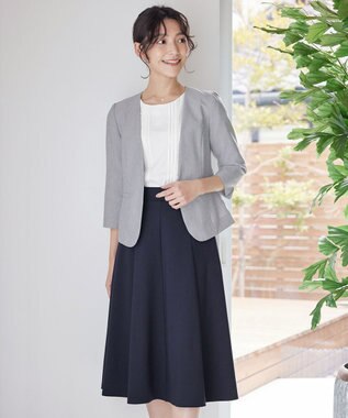 Tiaclasse ポンチフレアスカート ネイビー