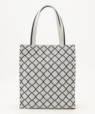 TOCCA 【A4サイズ対応】CHECKER CLOVER EMBROIDERY A4TOTE トートバッグ ブラック系