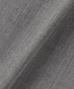 J.PRESS LADIES S シャンブレー2wayストレッチ ワイド ストレート パンツ ライトグレー系