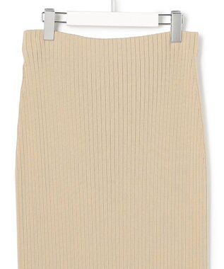 23区 【SLOW/一部店舗限定】ホールガーメント リブニット スカート ベージュ系