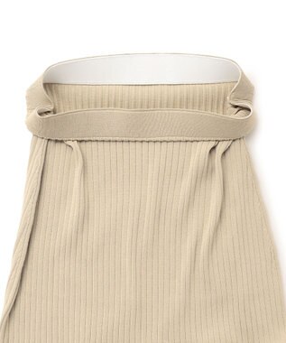 23区 【SLOW/一部店舗限定】ホールガーメント リブニット スカート ベージュ系