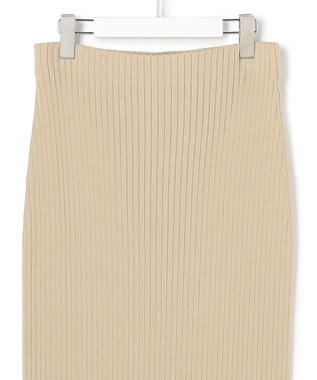 23区 【SLOW/一部店舗限定】ホールガーメント リブニット スカート ベージュ系