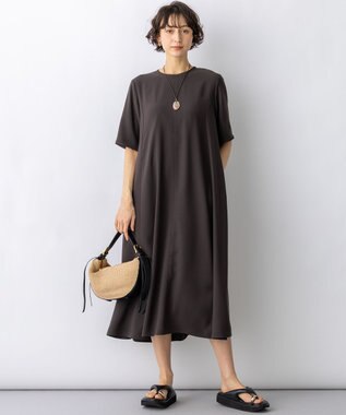 23区 【先行予約】オーバルシェル コンビ ネックレス ダークブラウン系