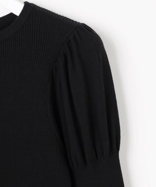 Feroux パフスリーブ ニット プルオーバー ブラック系