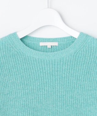 自由区 L 【カタログ掲載】カラーメランジ ニット ターコイズ