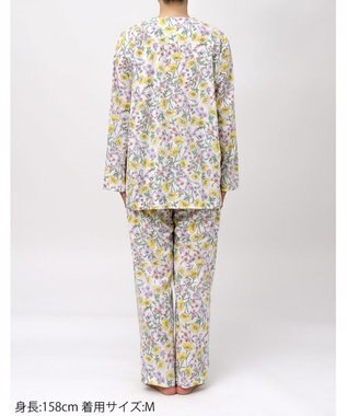 Wing パジャマ 綿100%(本体) 天竺素材 長袖 長ズボン レディース EP8040 ウイング／ワコール クリーム