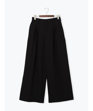 Te chichi タックワイドフルレングスパンツ ブラック