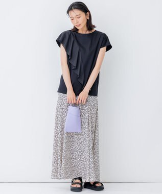 23区 バックル フッドベッド サンダル ブラック系