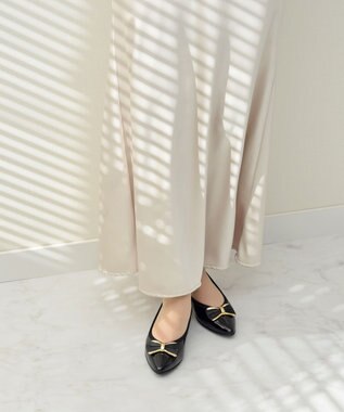 Bridget Birkin 【Bridget Birkin walk】リボンモチーフウォーキングパンプス ブラックエナメル