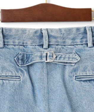 J.PRESS MEN 【J.PRESS ORIGINALS】SHIOTA DENIM PIPED STEM 1TUCK / JAPAN MADE サックスブルー系