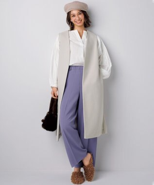 洗える マカロンカラー ウエストゴム ワイドパンツ Unfilo ファッション通販 公式通販 オンワード クローゼット