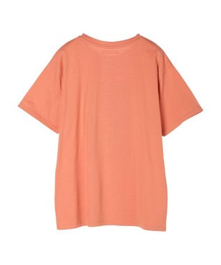 Green Parks レトロフラワーロゴ入りプリントＴシャツ Orange
