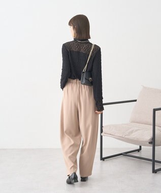 earth music&ecology 【吸湿発熱】あったかフェミニンインナー（ハイネック） Black