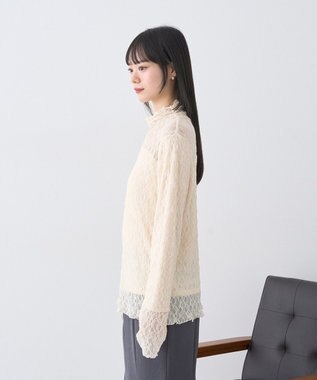 earth music&ecology 【吸湿発熱】あったかフェミニンインナー（ハイネック） Ecru